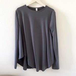 Lululemon grey long sleeve asymmetric flowy shirt